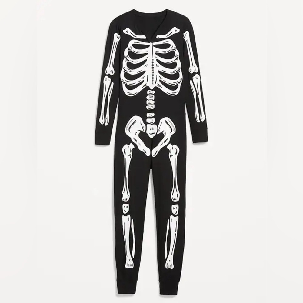 Halloween Skeleton One Piece size Medium 7-8 Years